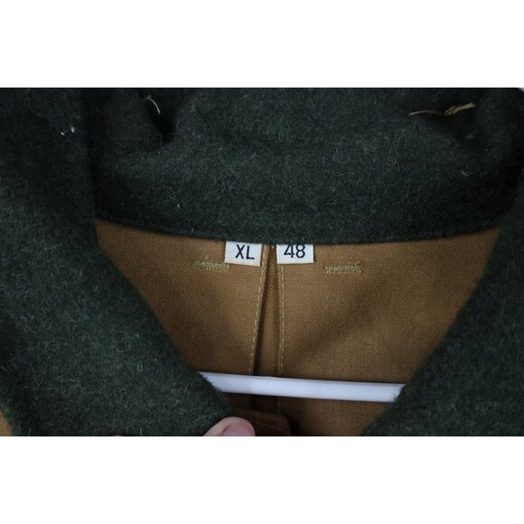 Vtg 90s CC Filson Mens 48 XL Waxed Tin Cloth Hunting Birding Jacket Hooded USA - Picture 9 of 16